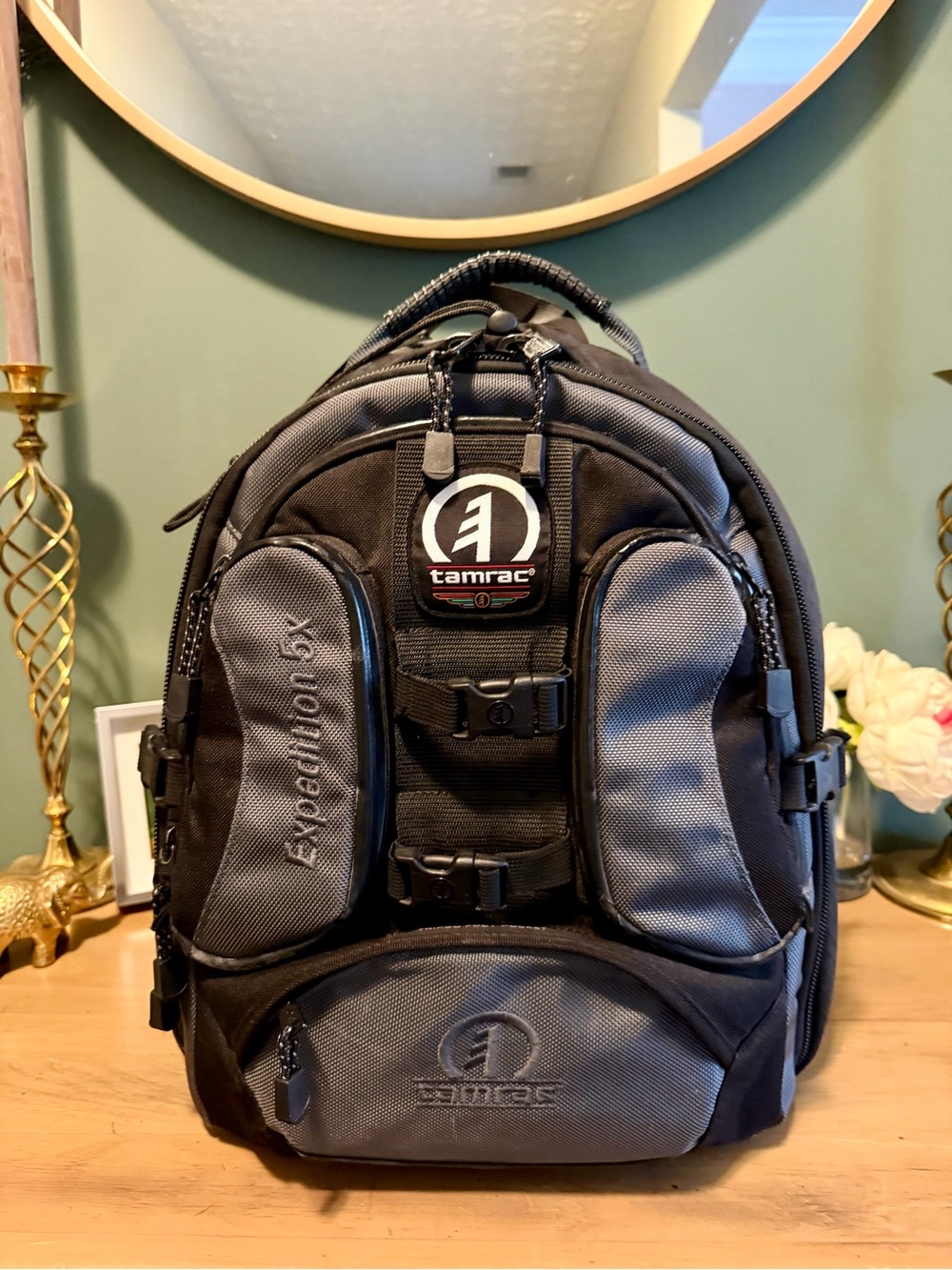 Tamrac Expedition 5 Camera Backpack DSLR Tripod Bag Black Gray